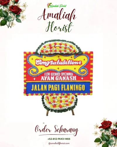 Bunga Papan Congratulation di Pasir Biru